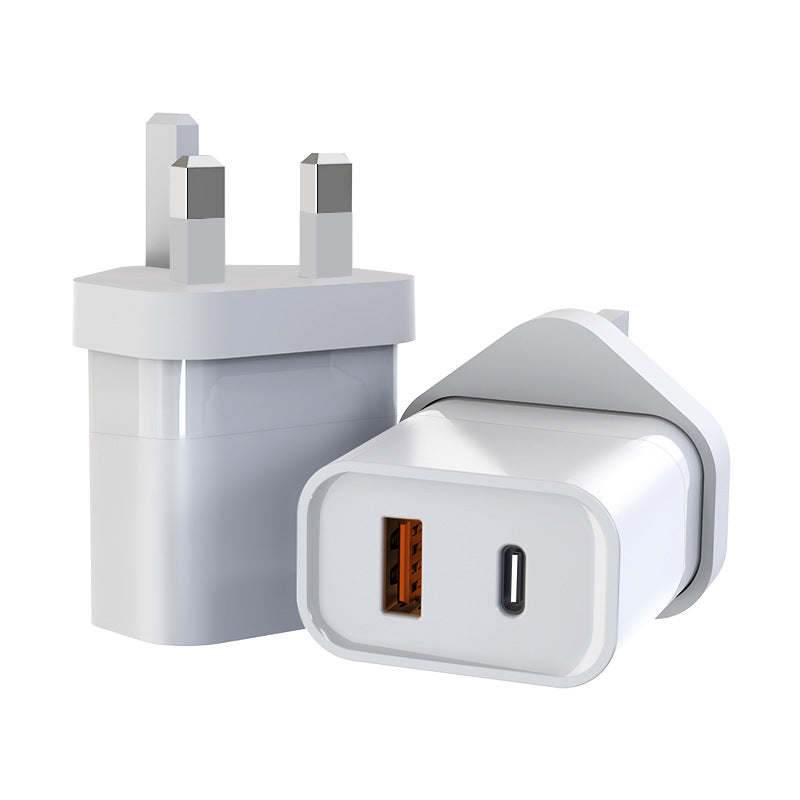 30W GaN PD USB A+C Charger - UK Plug