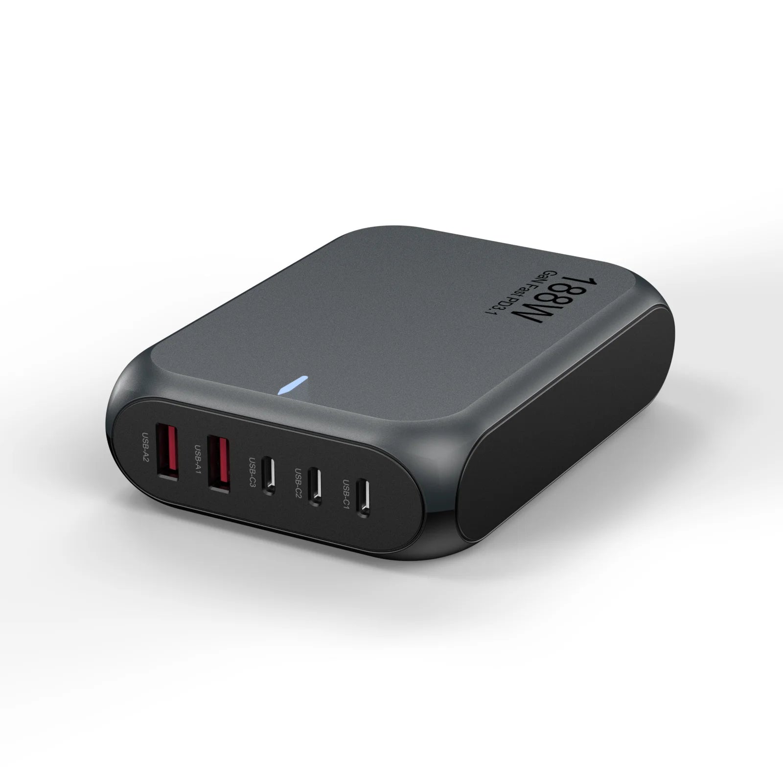 5 Ports 188W GaN Fast Charger Station