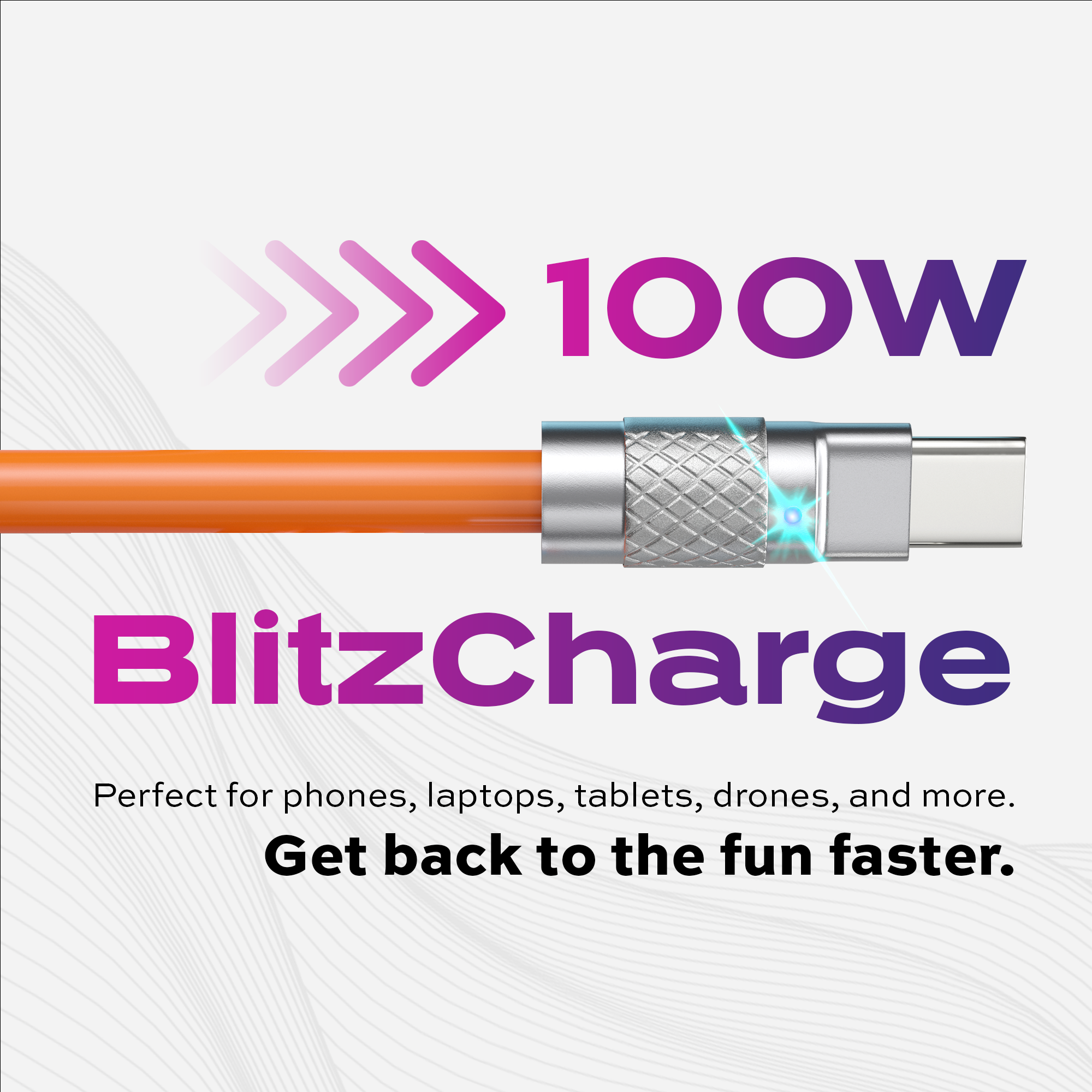 TsumoCharge® | 100W Silicone Charging Cable