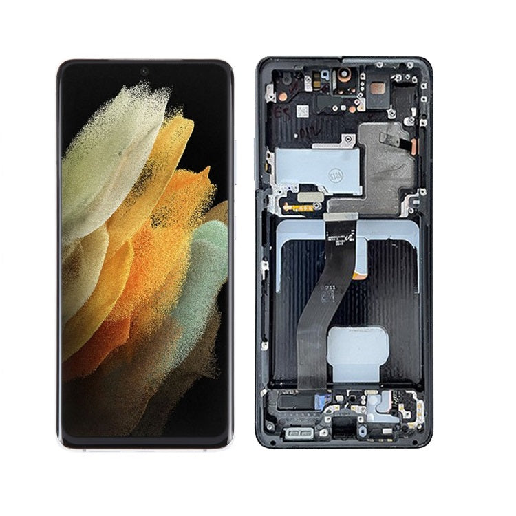 AMOLED Display Assembly With Frame for Samsung Galaxy S21 Ultra