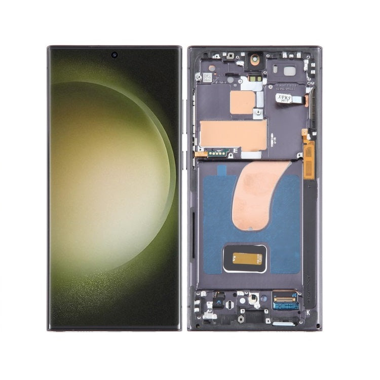 AMOLED Display Assembly With Frame for Samsung Galaxy S23 Ultra