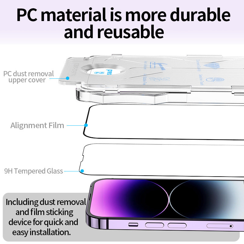 Ultra HD Screen Protector with Easy Applicator For Iphone 15 14 13 12