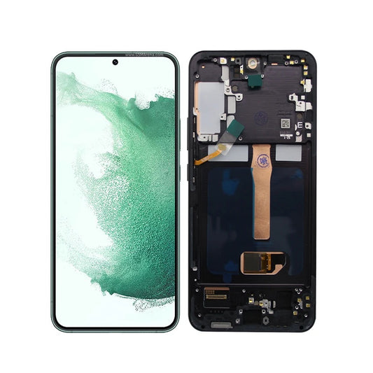 AMOLED Display Assembly With Frame for Samsung Galaxy S22