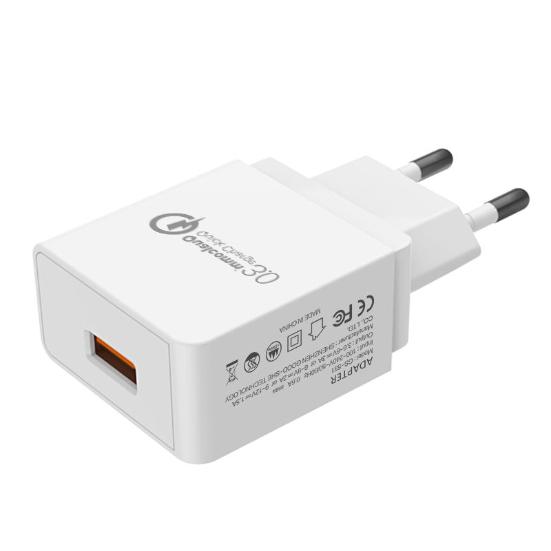 18W USB A Charger - EU Plug