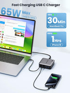 elebrother 200W-GaN-III-6-Port-Fast-Charging-Station-Hub