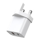 20W GaN PD USB C+A Charger - UK Plug