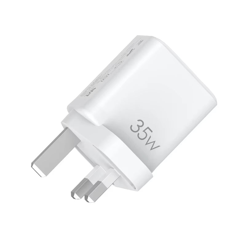 35W GaN PD USB A+C  Charger - UK Plug