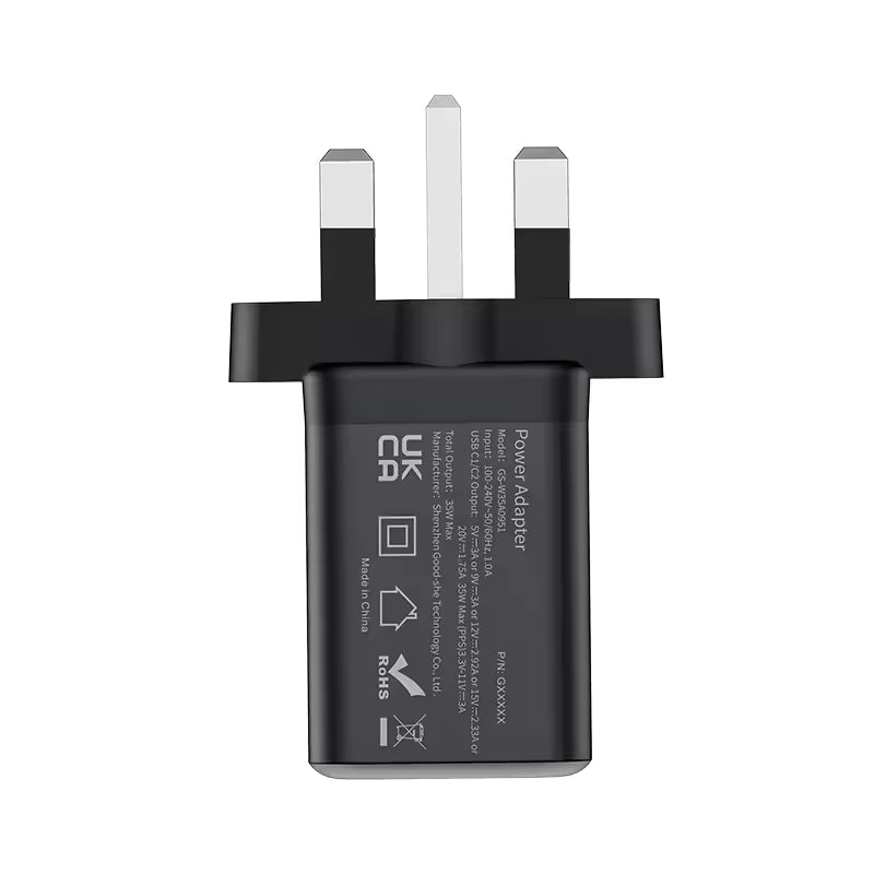 35W GaN PD USB C X2 Charger - UK Plug