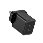 35W GaN PD USB C X2 Charger - UK Plug