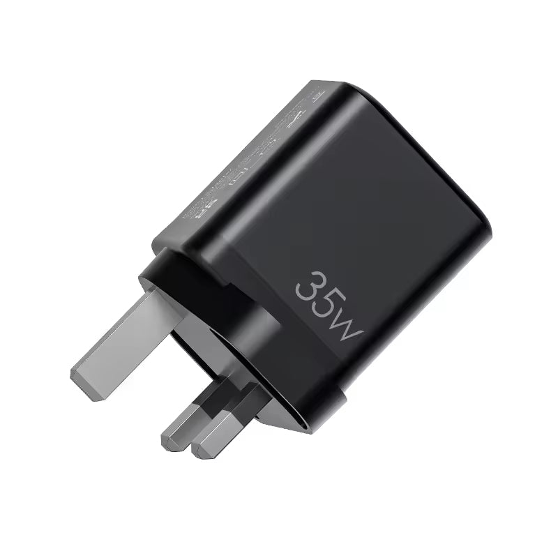 35W GaN PD USB A+C  Charger - UK Plug