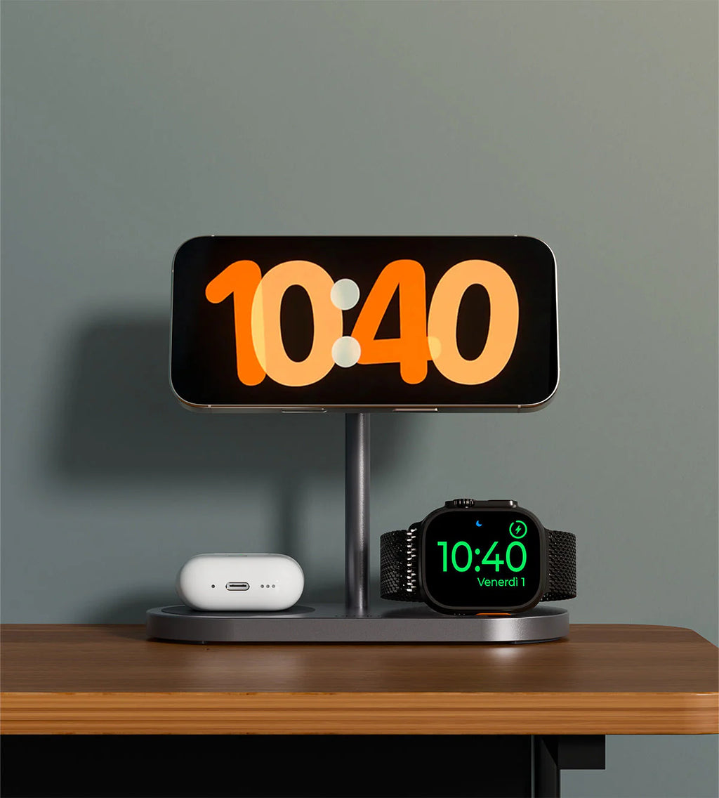 3 in 1 Premium Alloy Wireless Charging Station