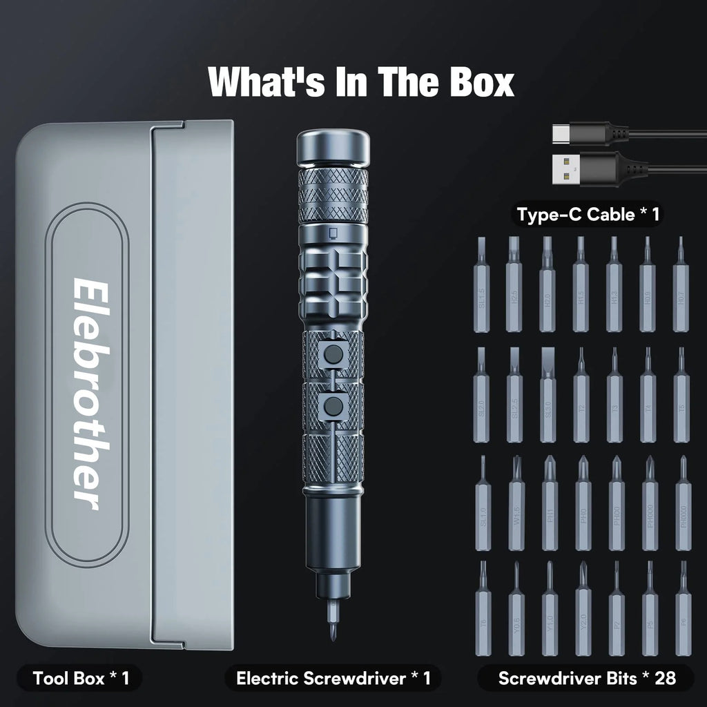 Cordless Electric Screwdriver Set