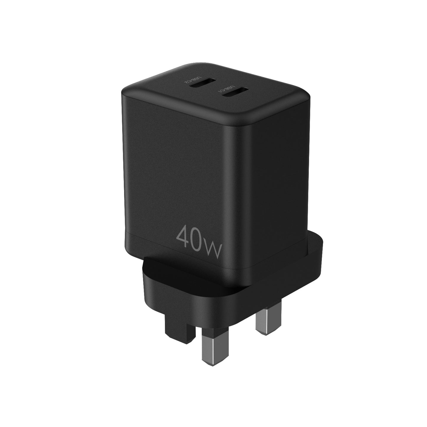 40W GaN PD USB 2C  Charger - UK Plug