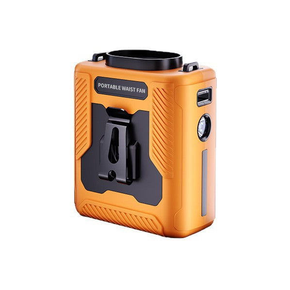 Portable Belt Clip Fan  – Rechargeable Wearable Cooler with Flashlight