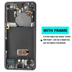 AMOLED Display Assembly With Frame for Samsung Galaxy S21