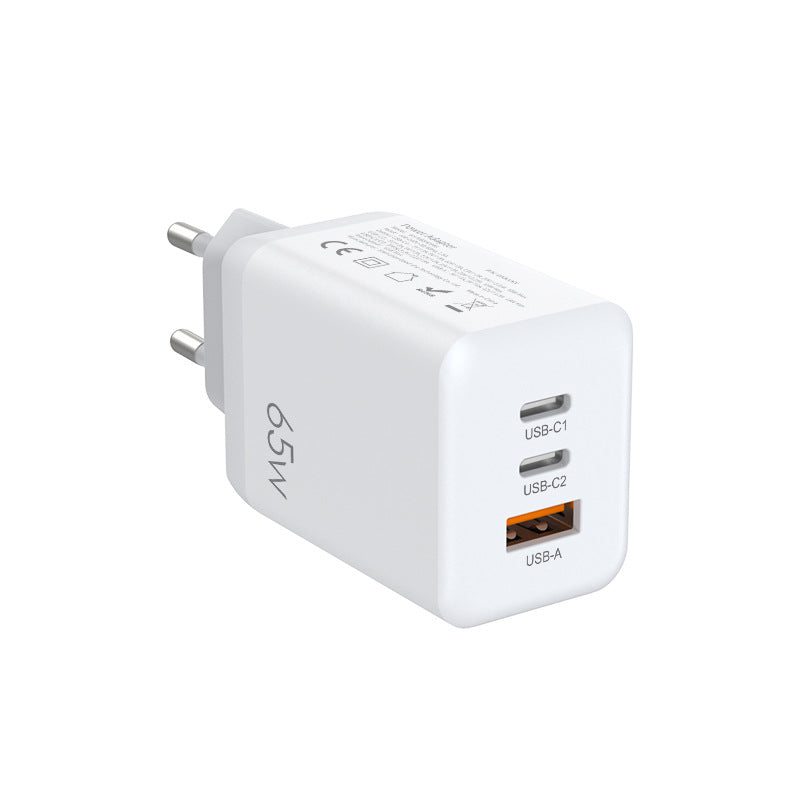 65W GaN PD USB 2C1A  Charger - EU Plug