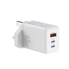 65W GaN PD USB 2C1A  Charger - UK Plug