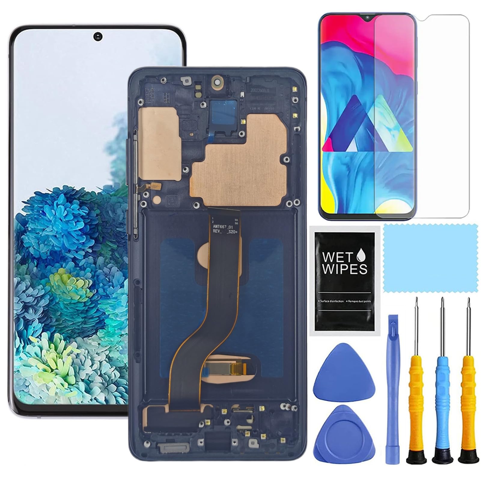 AMOLED Display Assembly With Frame for Samsung Galaxy S20 Plus