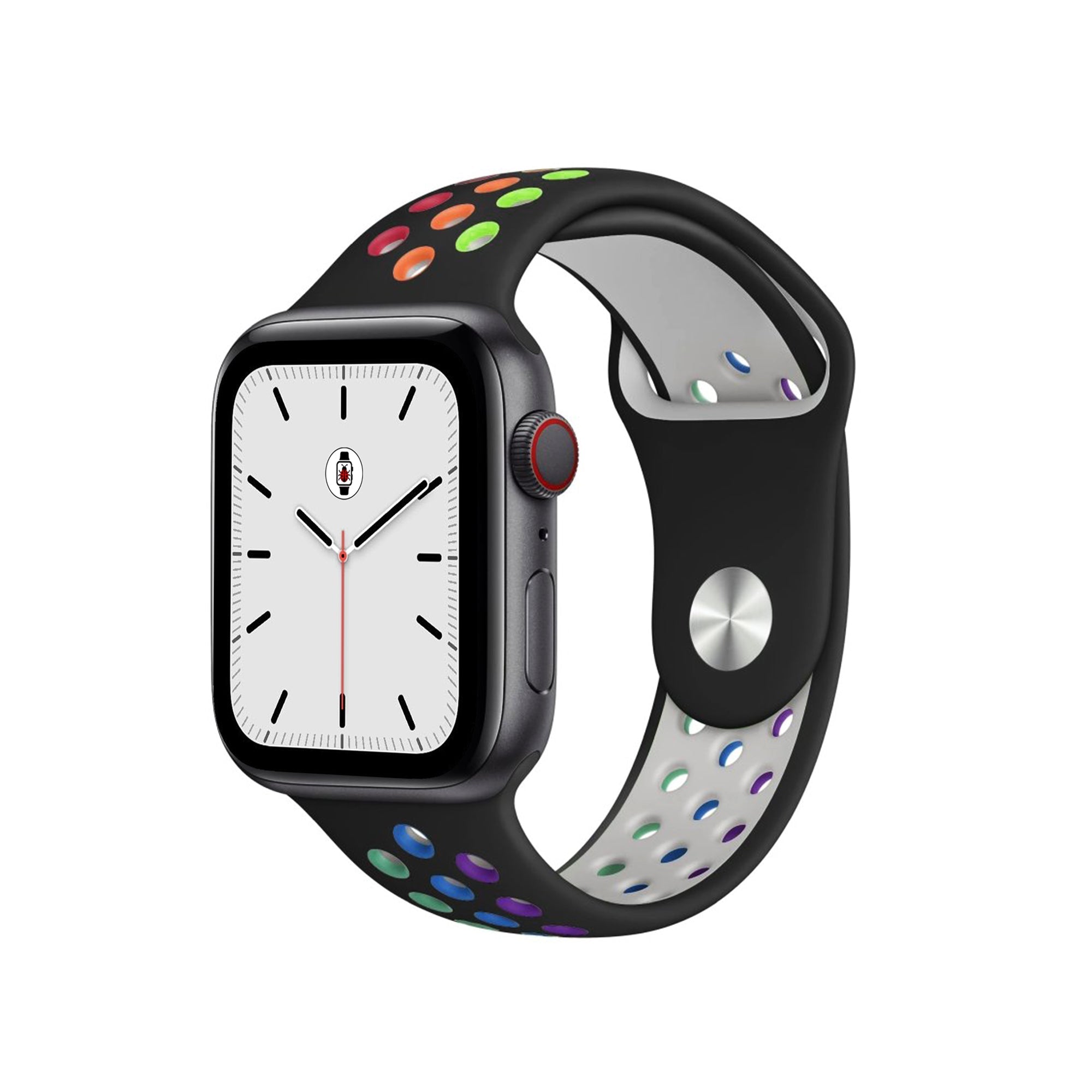 Black & Multi-colour Sport Fit Apple Watch Band