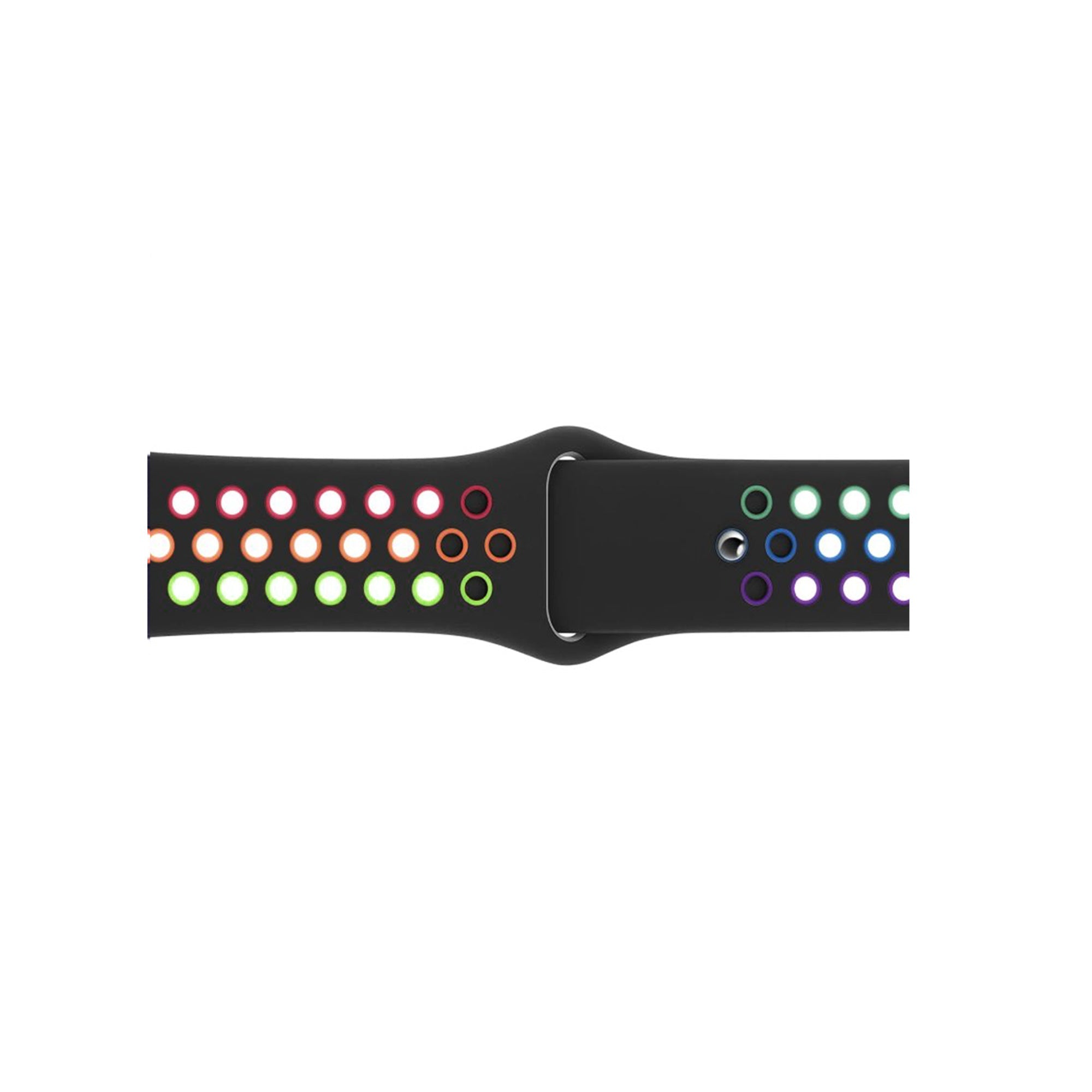 Black & Multi-colour Sport Fit Apple Watch Band