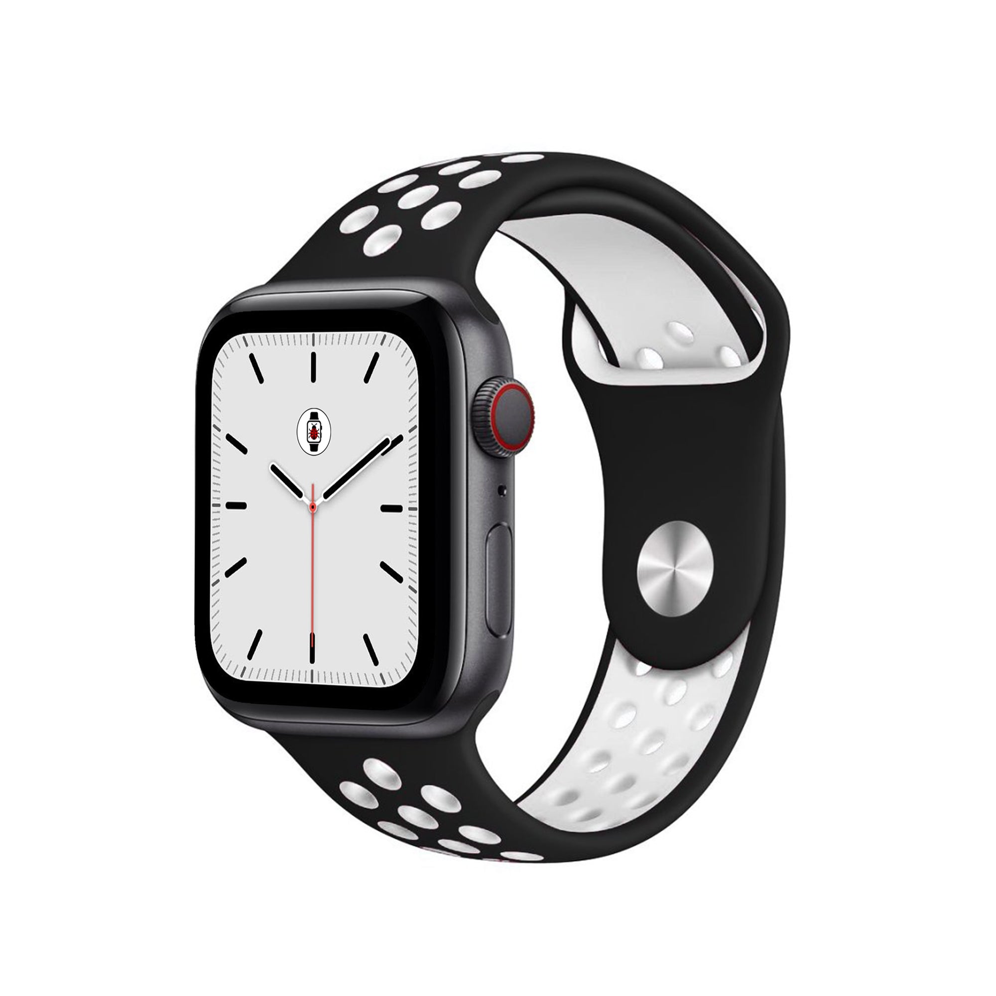 Black & White Sport Fit Apple Watch Band