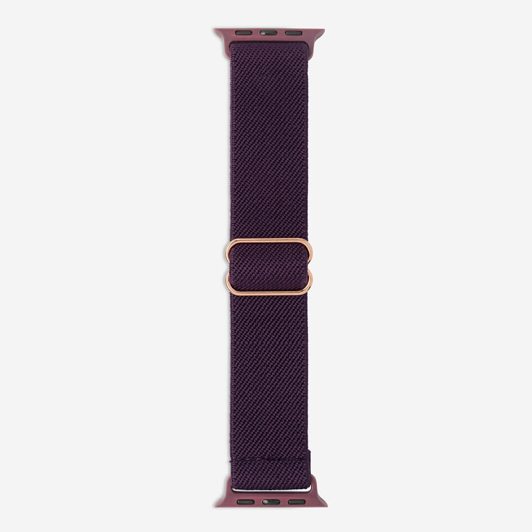 Bondi Nylon Loop Apple Watch Band - Raisin