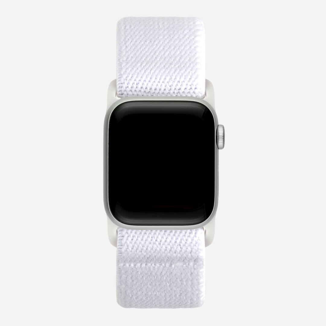 Bondi Nylon Loop Apple Watch Band - White