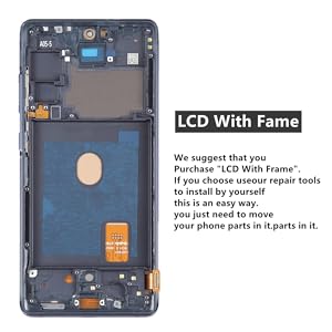 AMOLED Display Assembly With Frame for Samsung Galaxy S20 FE