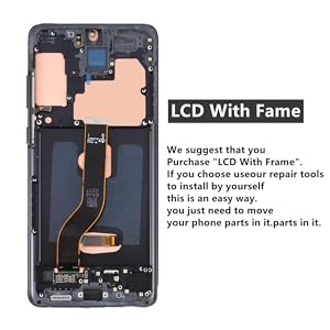 AMOLED Display Assembly With Frame for Samsung Galaxy S20 Plus