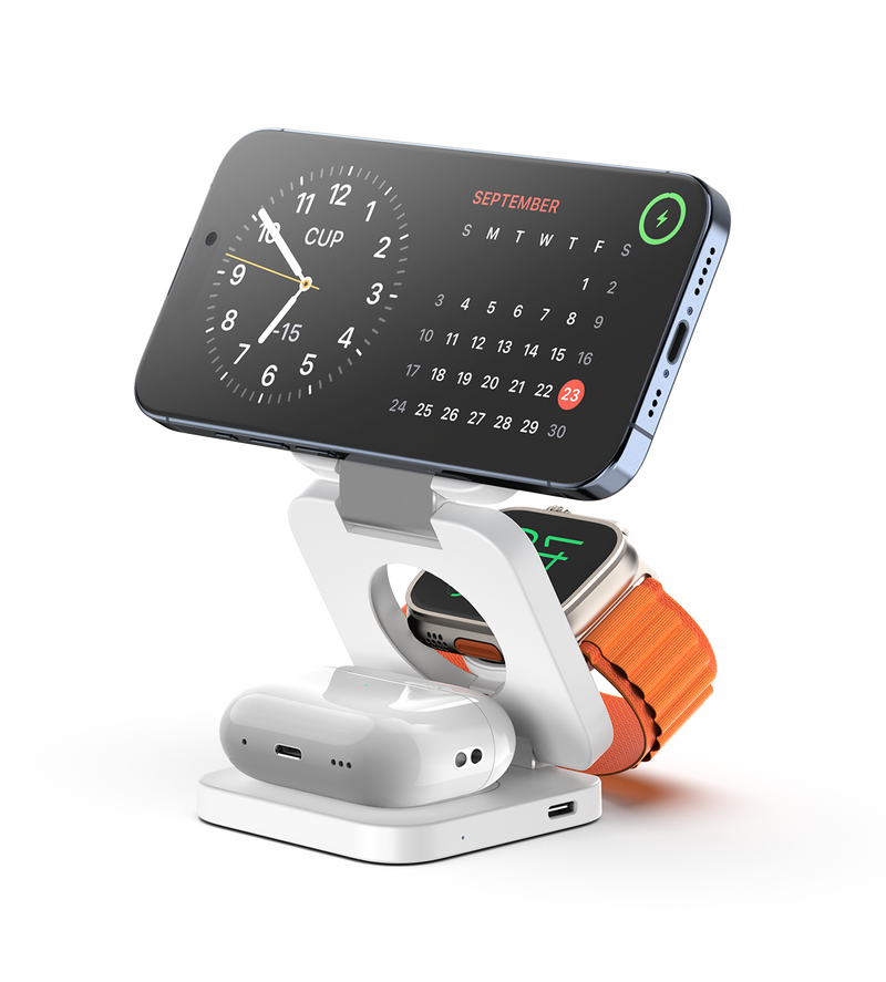 Elebrother 3-In-1 Foldable Magnetic Wireless Charging Station