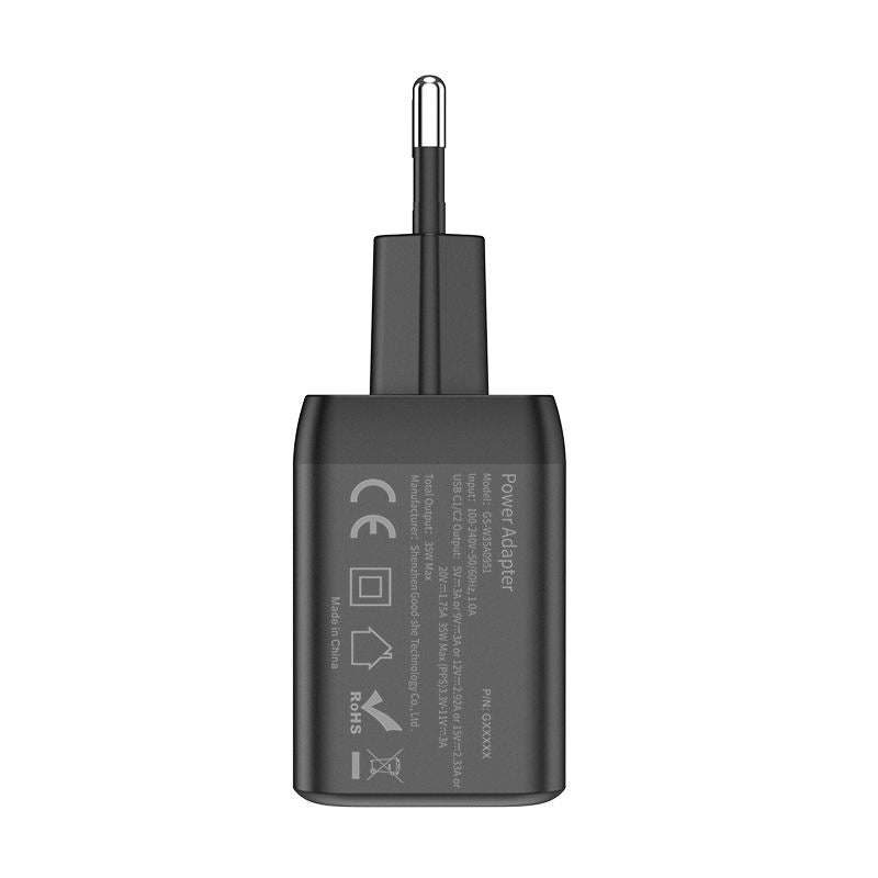 35W GaN PD USB C X2 Charger - EU Plug