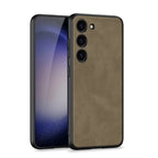 Electroplated Leather Phone Case For Samsung S24 S23