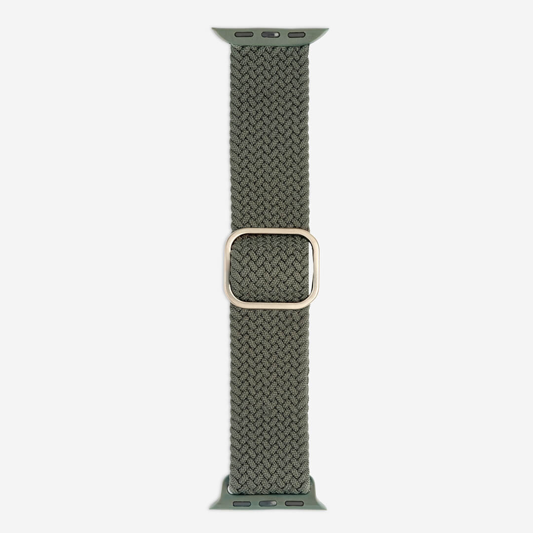 Maui Braided Loop Apple Watch Band - Inverness Green