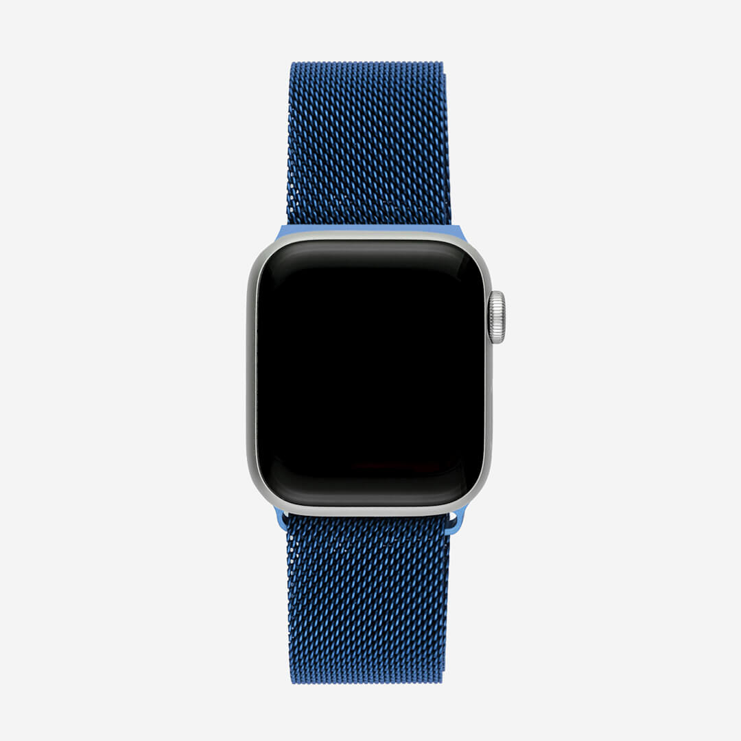 Milanese Loop Apple Watch Band - Blue