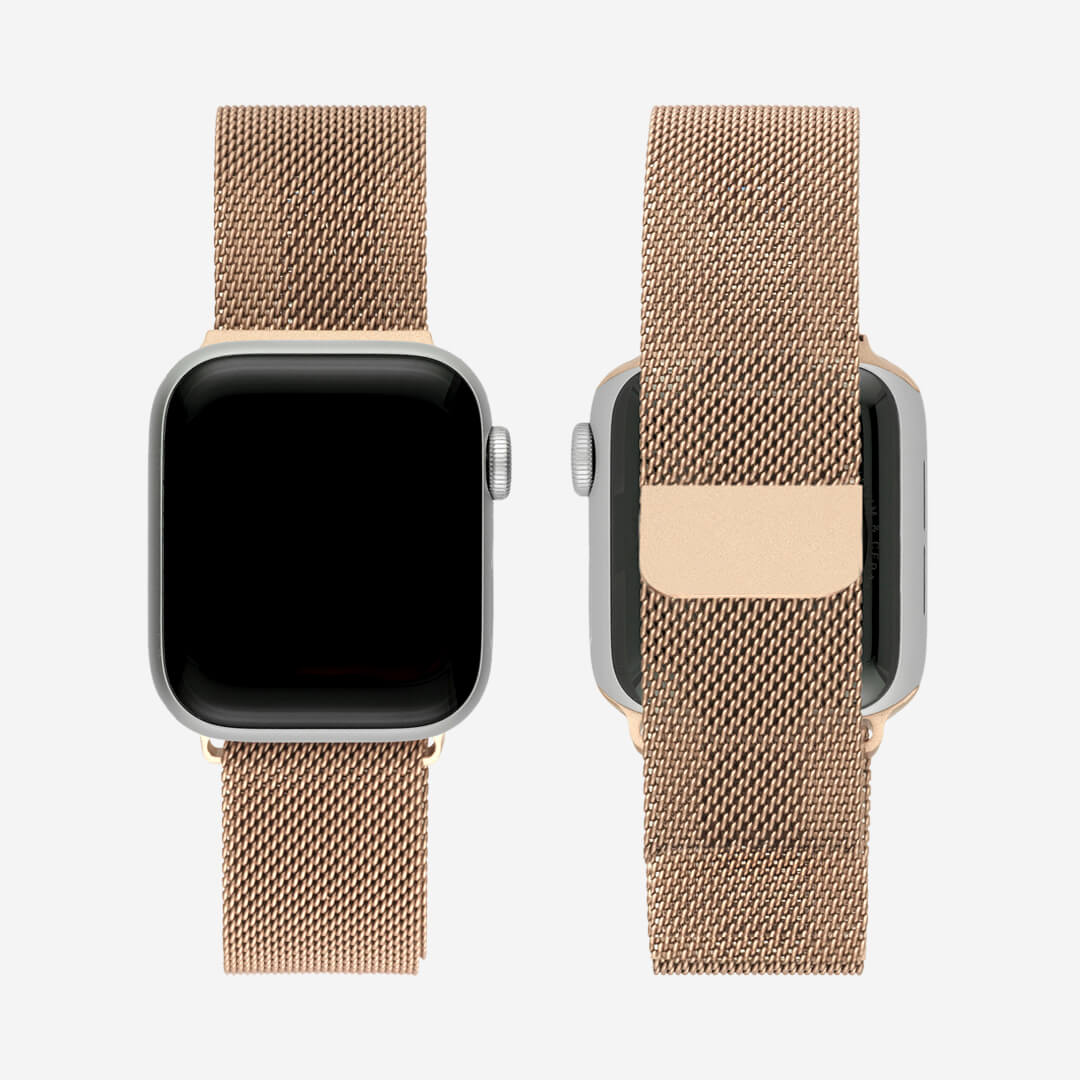 Milanese Loop Apple Watch Band - Champagne Rose Gold