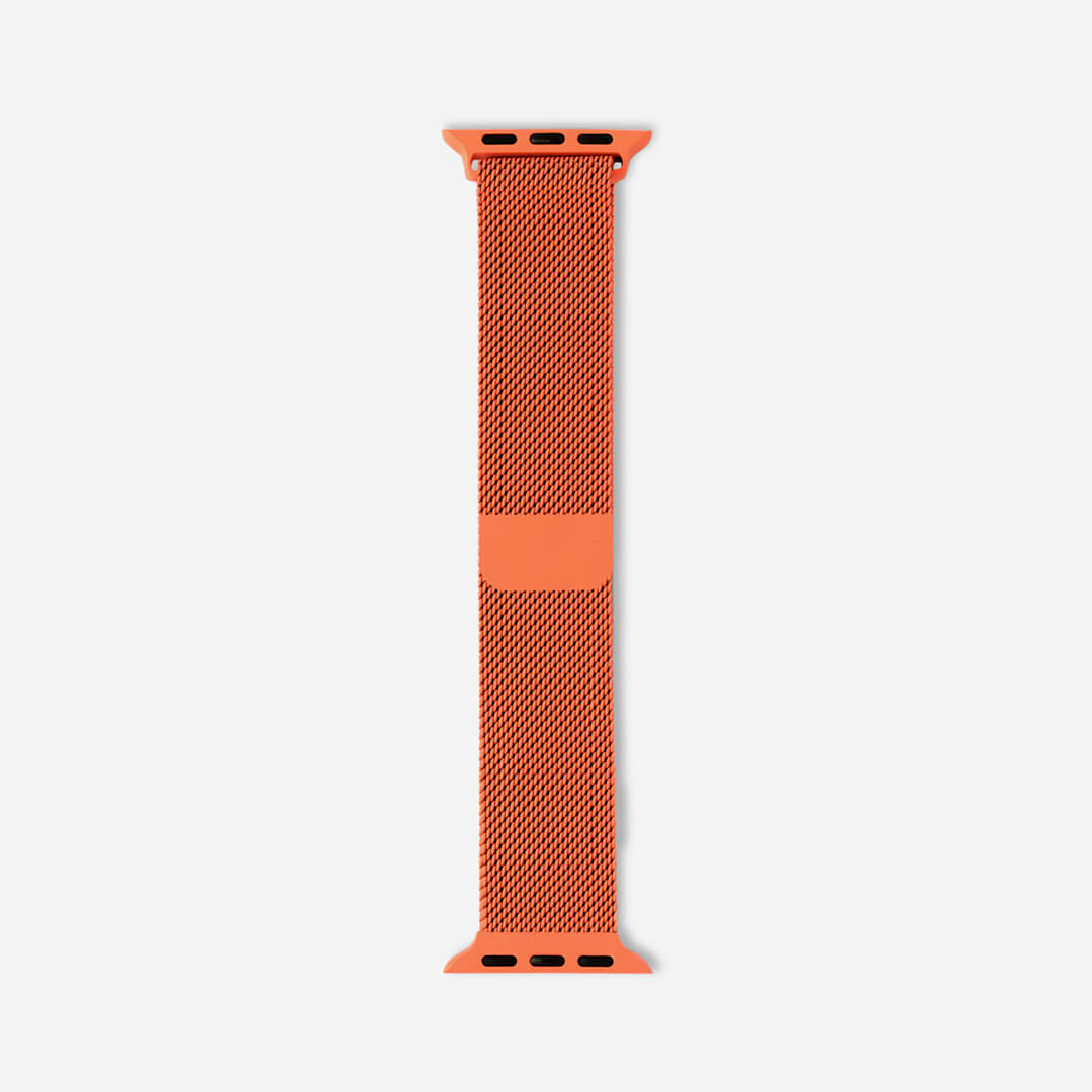 Milanese Loop Apple Watch Band - Coral