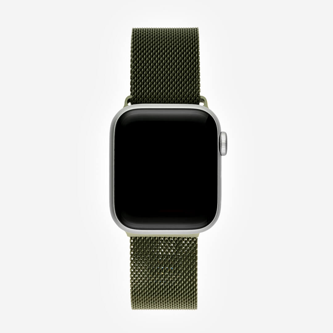 Milanese Loop Apple Watch Band - Green