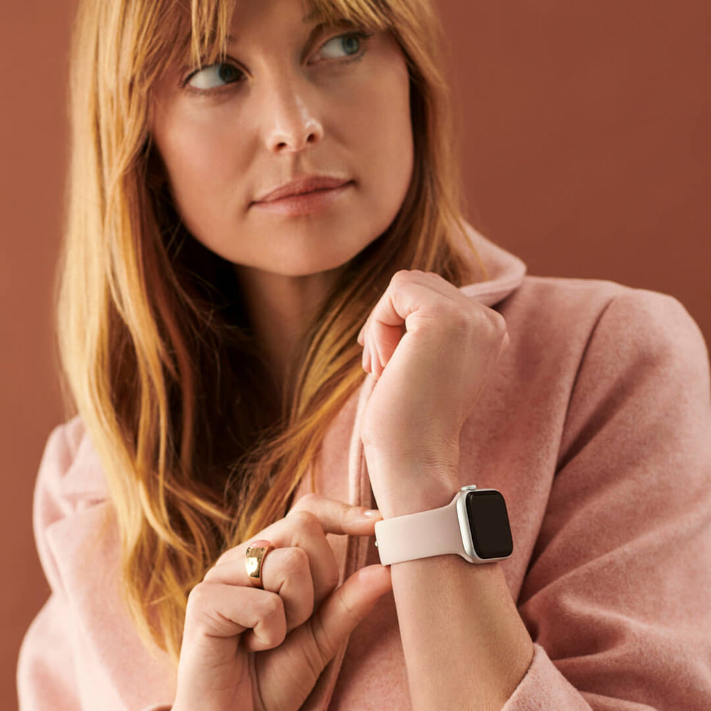 Classic Silicone Apple Watch Band - Vintage Rose