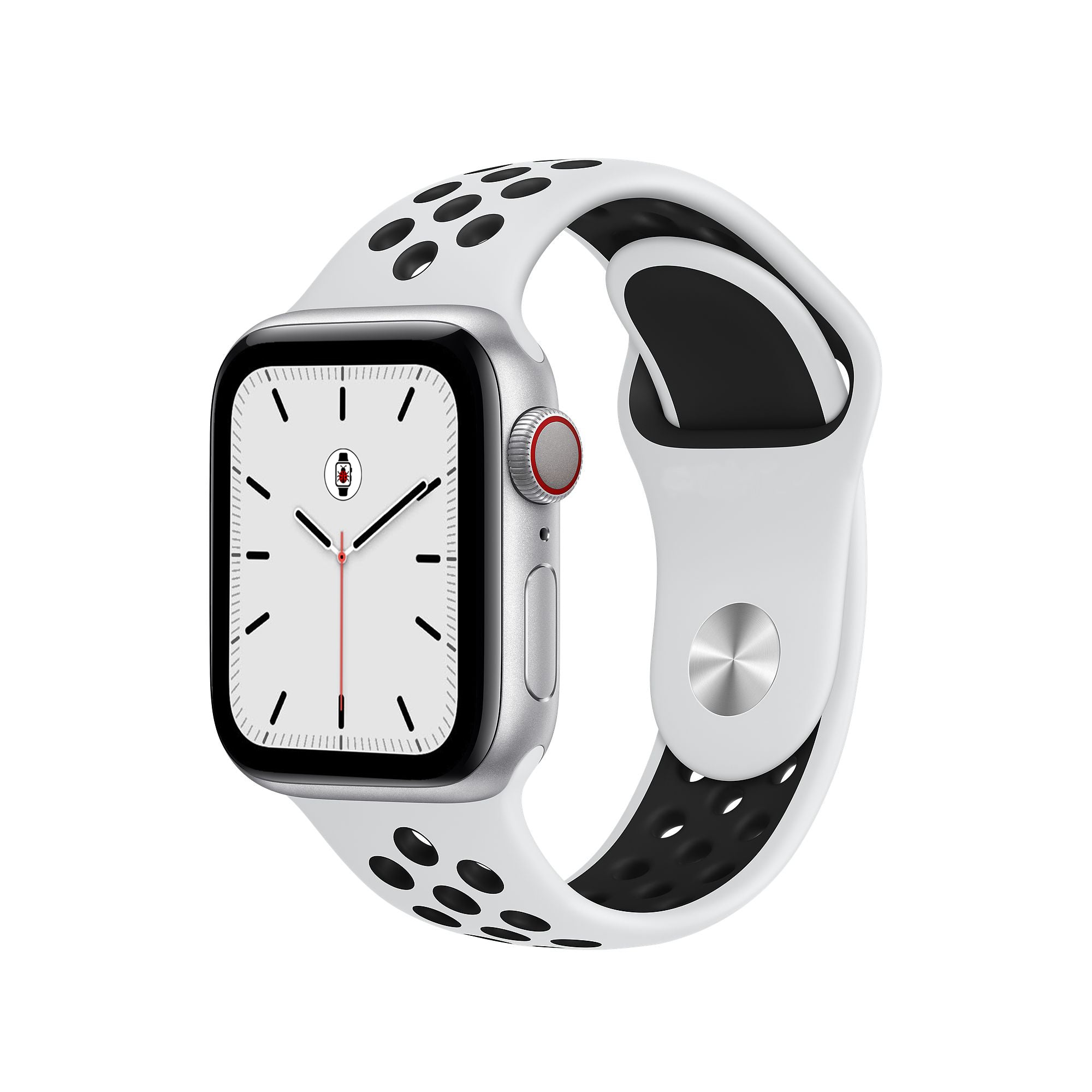 White & Black Sport Fit Apple Watch Band