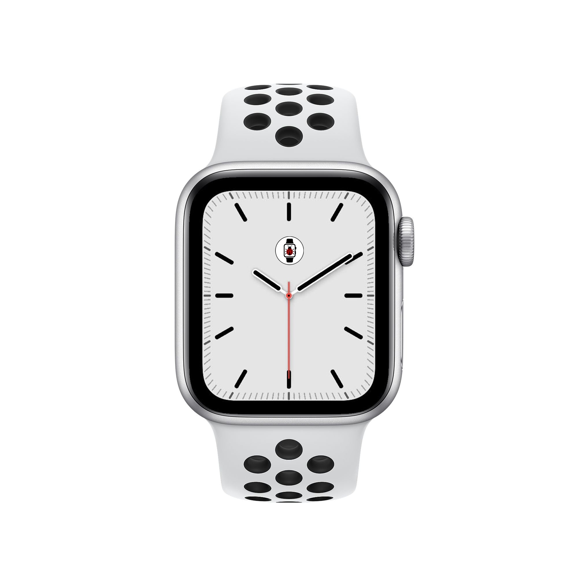 White & Black Sport Fit Apple Watch Band