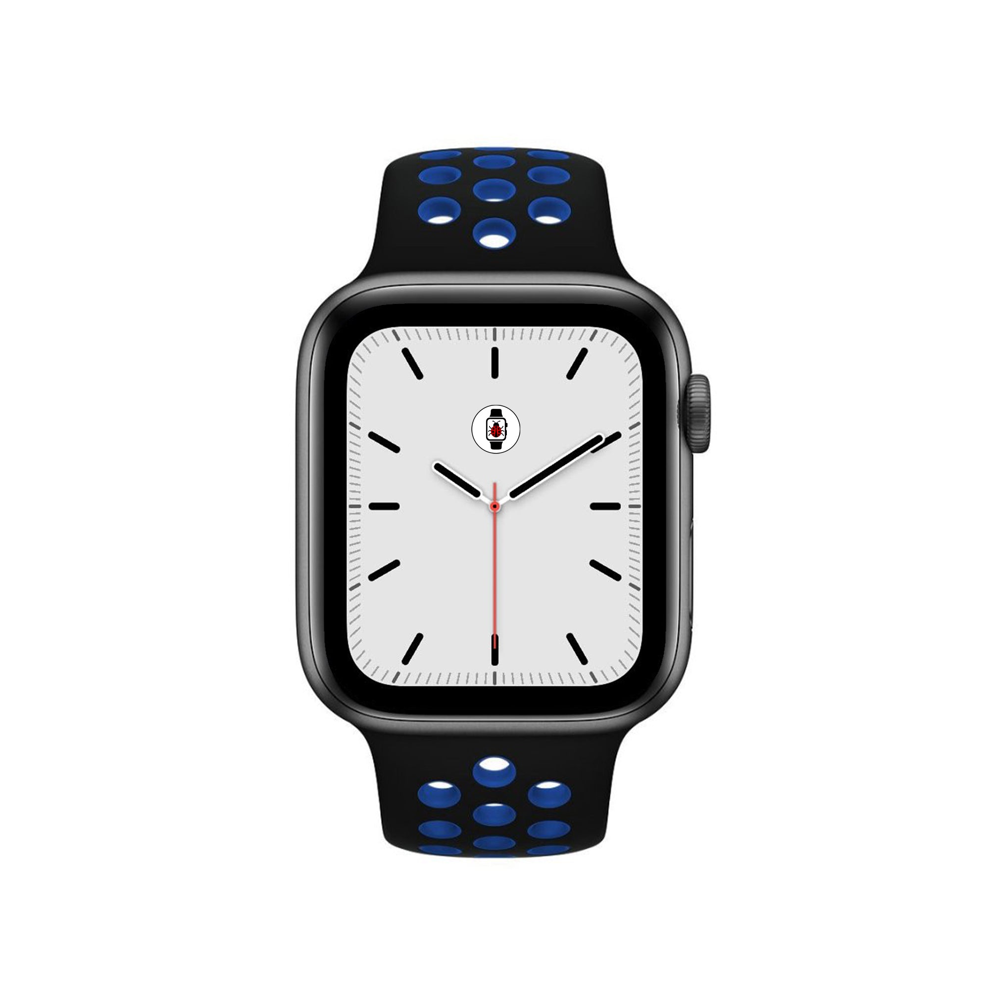 Black & Blue Sport Fit Apple Watch Band