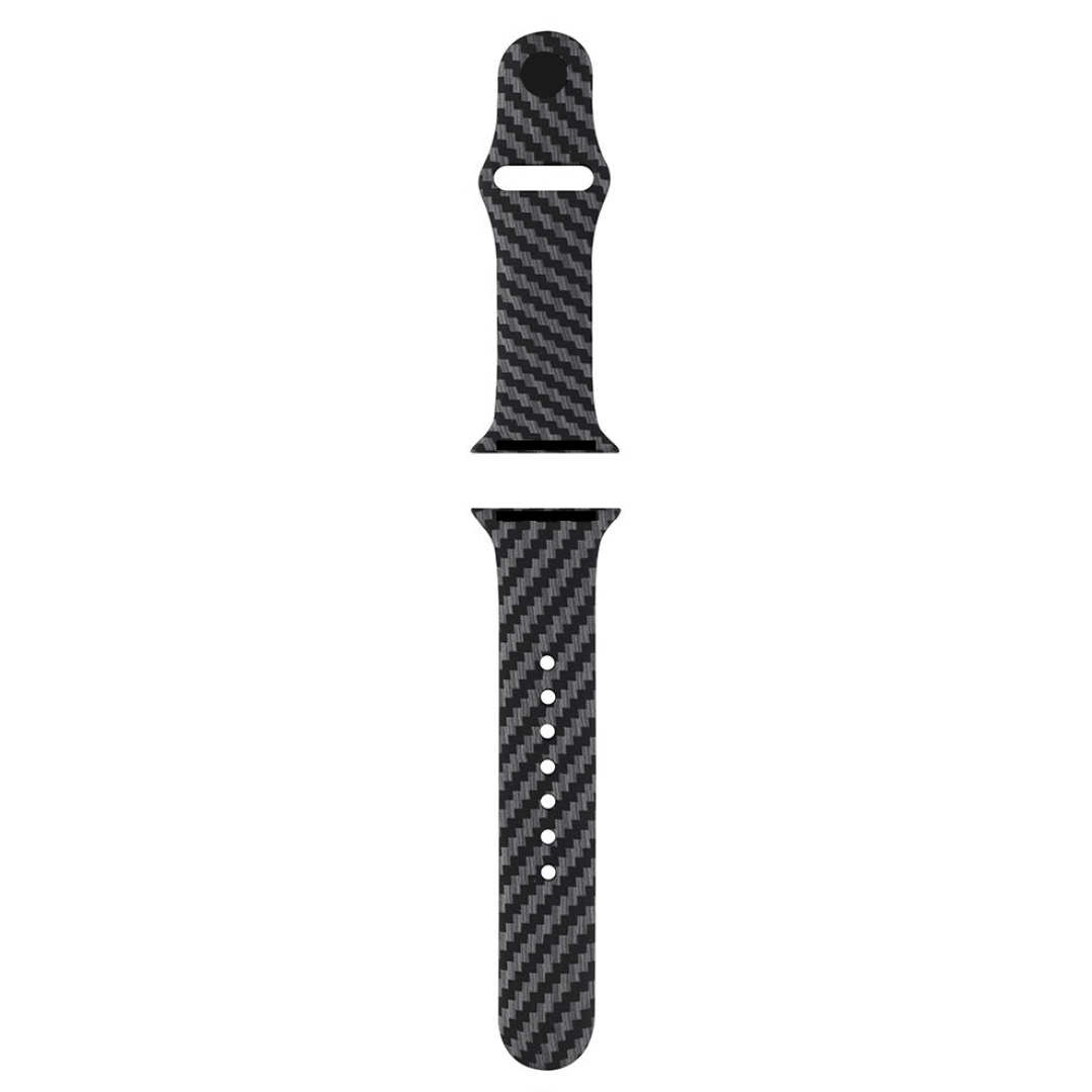 Panama Silicone Apple Watch Band - Carbon