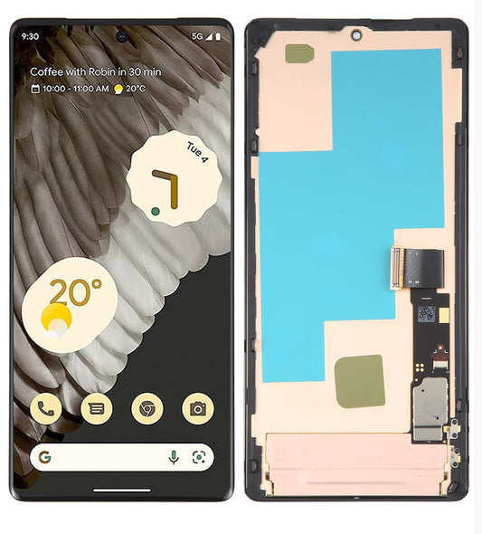 Oled Assembly With Frame For Google Pixel 7 Pro (Support Fingerprint)