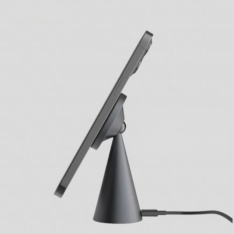 25W Qi2 Premium Alloy Conoid Wireless Charger Stand