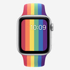Classic Silicone Apple Watch Band - Rainbow