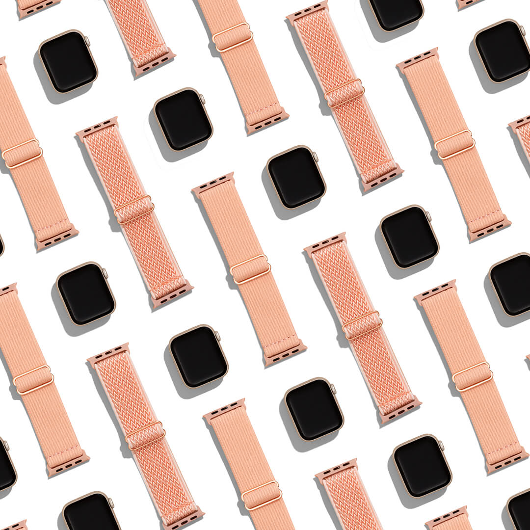 Bondi Nylon Loop Apple Watch Band - Peach