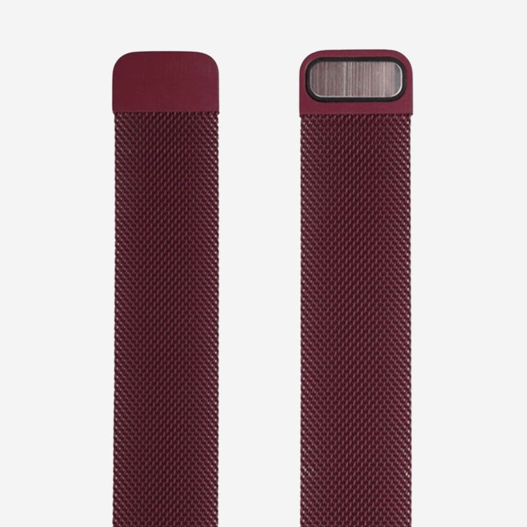 Milanese Loop Apple Watch Band - Rose Red