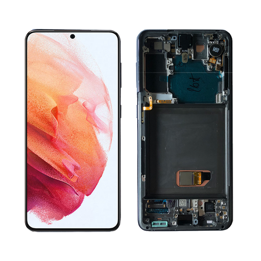 AMOLED Display Assembly With Frame for Samsung Galaxy S21