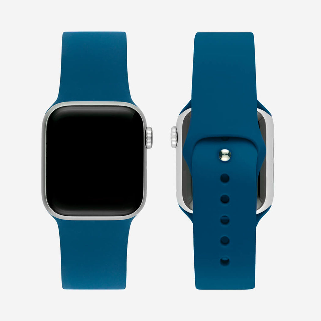 Classic Silicone Apple Watch Band - Abyss Blue