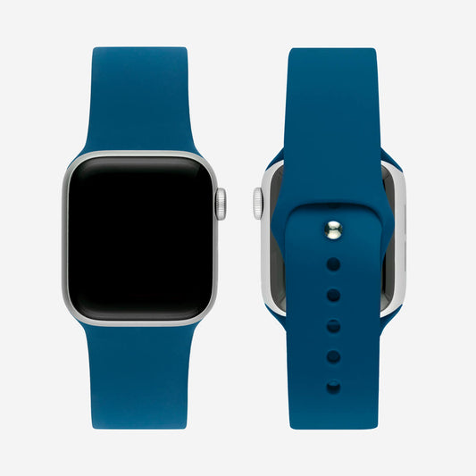 Classic Silicone Apple Watch Band - Abyss Blue